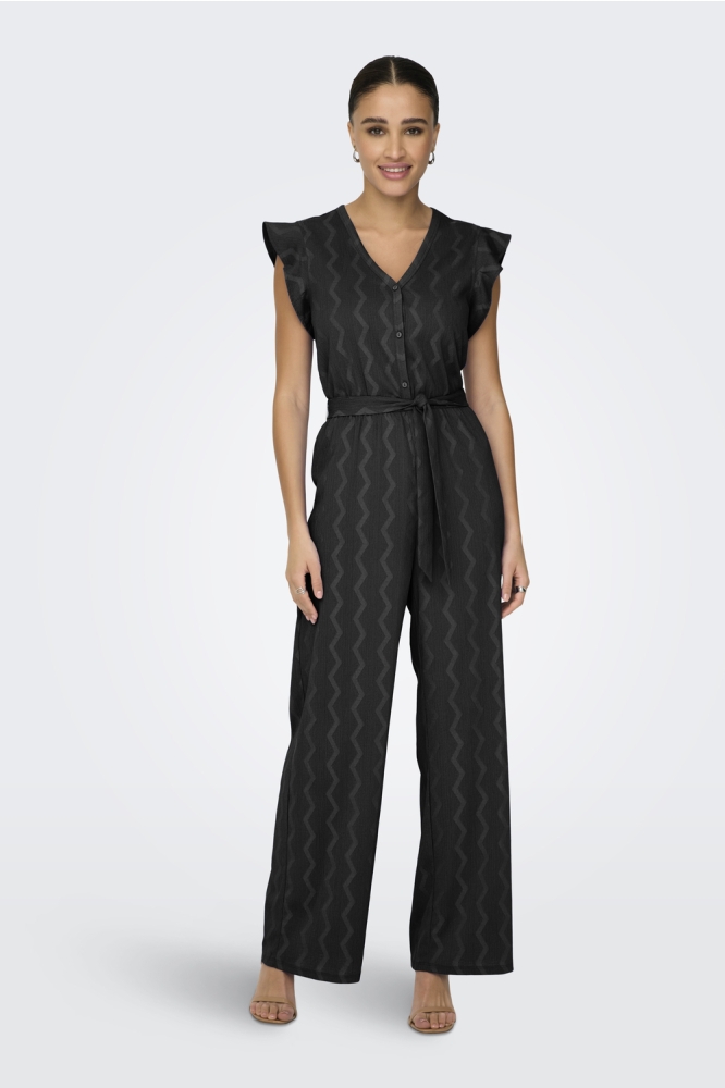 ONLDIA S/S V NECK JUMPSUIT CS JRS 15357551 BLACK